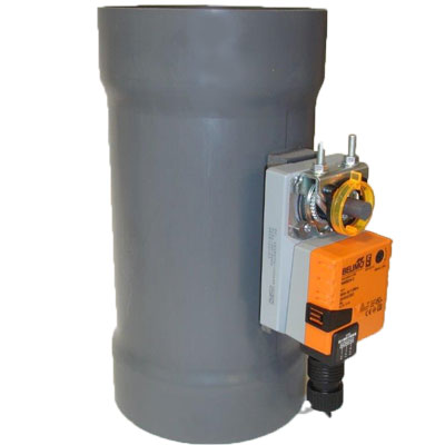 PVC Duct Actuated Butterfly Damper